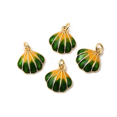 Brass Enamel Charms KK-H002-35G-04-RS-1