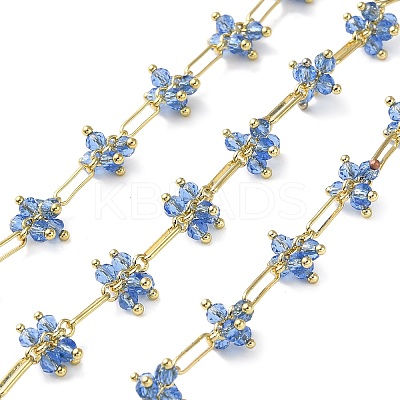 Rack Plating Real 18K Gold Plated Brass Oval Link Chains CHS-D036-02G-04-1