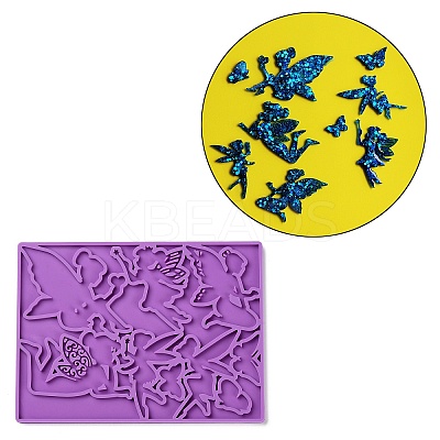 Fairy & Butterfly Cabochon DIY Silhouette Statue Silicone Molds LS-SIMO-R002-06-1
