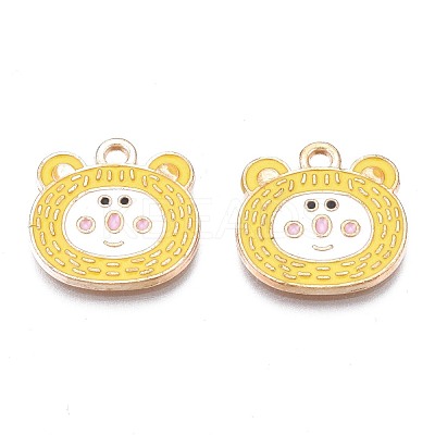Alloy Enamel Pendants ENAM-N054-74E-1
