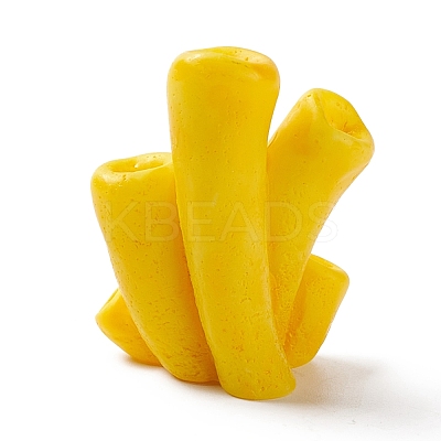 Resin Imitation Coral Ornaments DJEW-G026-09B-1