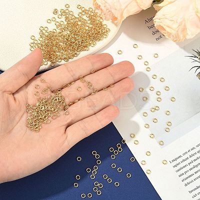 SHEGRACE Brass Open Jump Rings XGR0079G-13G-1