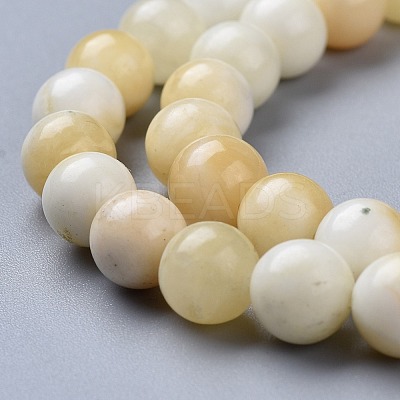 Natural Honey Jade Beads Strands X-G-K153-B26-8mm-01-1
