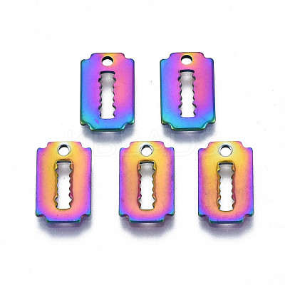 Ion Plating(IP) 201 Stainless Steel Charms STAS-S119-146-1