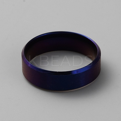 304 Stainless Steel Plain Band Rings LS-RJEW-WH0003-43H-1