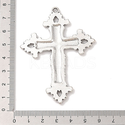 Tibetan Style Alloy Big Gothic Pendants TIBEP-A20541-AS-FF-1