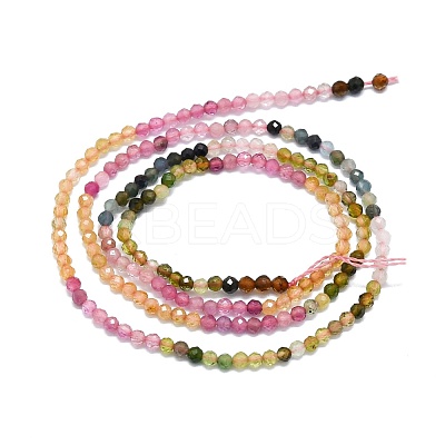 Natural Multicolor Tourmaline Beads Strands G-P457-A01-14F-1