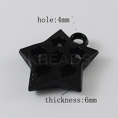 Opaque Acrylic Pendants SACR-R695-1-1
