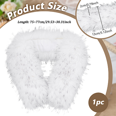 1Pc Artificial Fur Chenille Stick Collars Trim for Sewing Craft Decor FIND-BC0019-22B-1