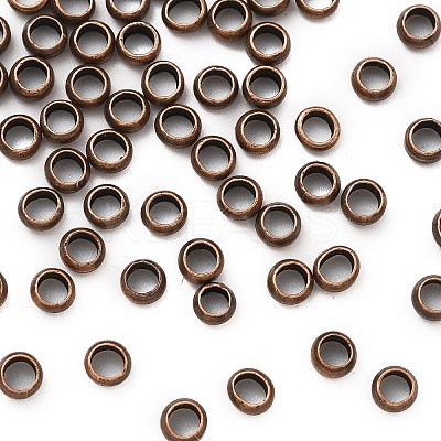 Brass Crimp Beads KK-S509-01RC-01-1