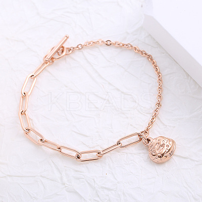 Stainless Steel Charm Bracelets ZH9600-1