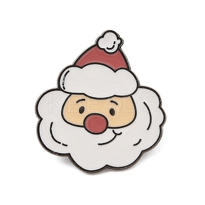 Christmas Theme Zinc Alloy Enamel Pin Brooch for Backpack Clothes JEWB-R003-02EB-09-1