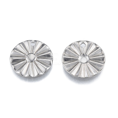 Non-Tarnish 201 Stainless Steel Pendant STAS-B027-08P-1