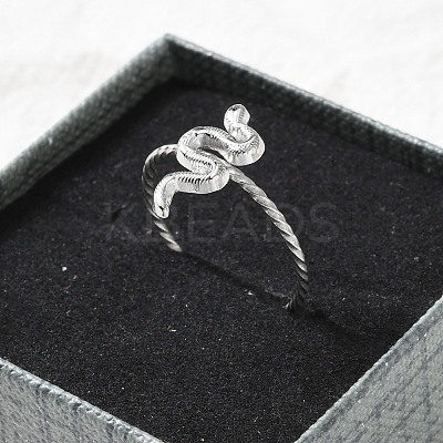 304 Stainless Steel Cuff Rings for Women LS-RJEW-B118-01P-1