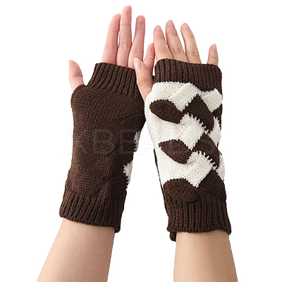 Polyacrylonitrile Fiber Yarn Knitting Fingerless Gloves COHT-PW0001-13C-1