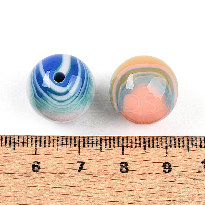 Opaque Resin Beads RESI-N042-16mm-14-1
