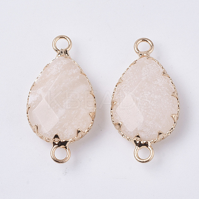Natural Pink Aventurine Links connectors G-S359-035B-1