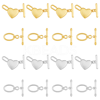 24 Sets 4 Styles Alloy Toggle Clasps FIND-FH0008-12-1
