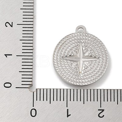 Anti-Tarnish 304 Stainless Steel Pendants STAS-D197-15P-1