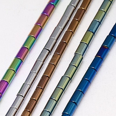 Electroplate Non-magnetic Synthetic Hematite Beads Strands G-J162-B-M-1
