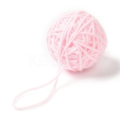 Yarn Knitted Christmas Ball Ornaments AJEW-P106-01C-1