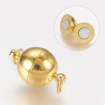Brass Magnetic Clasps with Loops X-MC022-NFG-1