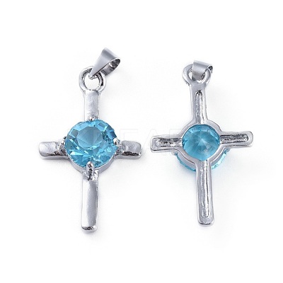 Rhinestone Pendants KK-L157-09C-1