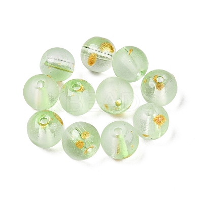 Frosted Baking Paint Glass Beads X1-DGLA-N005-8mm-08-1