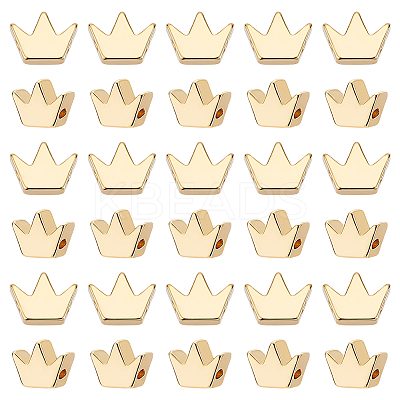 30Pcs Brass Beads for Jewelry Craft Making KK-LP0001-49-1
