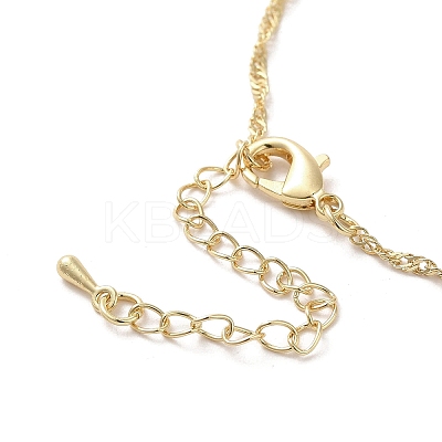 304 Stainless Steel Cross with Flower Pendant Necklaces for Women NJEW-A020-03F-G-1