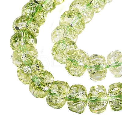 Crackle Transparent Glass Beads Strands GLAA-N068-03A-06-1