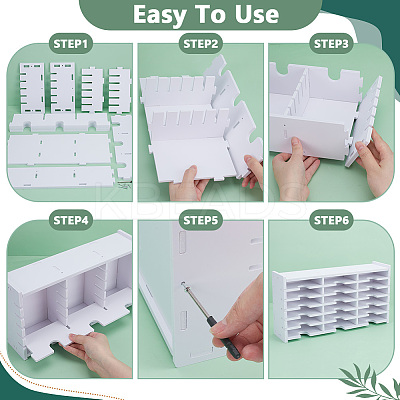 2 Sets 18 Grids PVC Plastic Inkpad Storage Holder ODIS-UN0001-15A-1