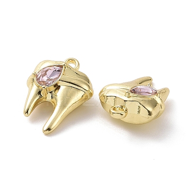 Rack Plating Alloy Glass Pendants FIND-I037-08LG-03-1