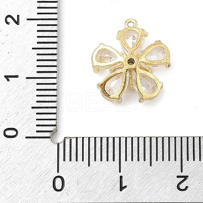 Brass Micro Pave Cubic Zirconia Pendants KK-S514-02B-G-1