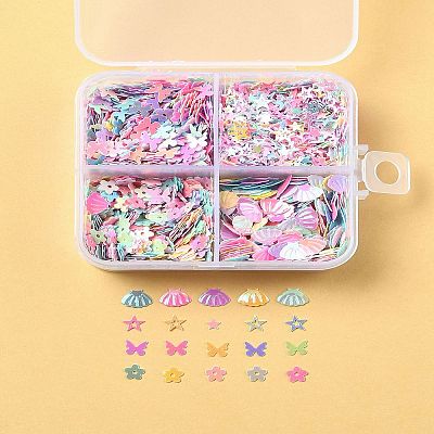 40G 4 Styles Plastic Cabochons RESI-FS0002-13-1