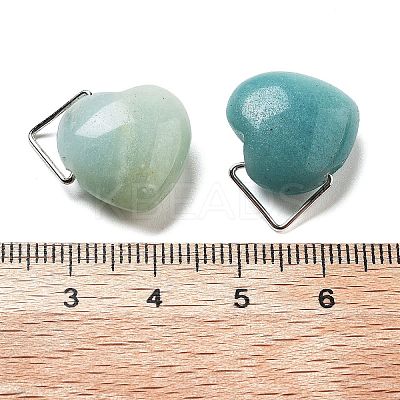 Natural Flower Amazonite Pendants G-K371-02P-07-1