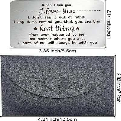 Stainless Steel Blank Thermal Transfer Cards and Paper Envelopes DIY-FG0001-74A-1