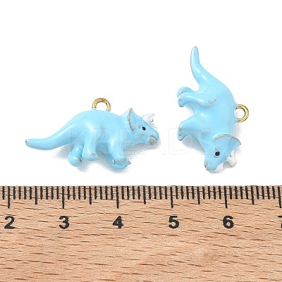 304 Stainless Steel Enamel Pendants STAS-L316-22G-12-1