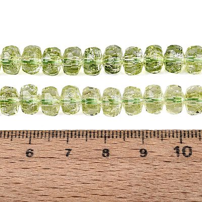 Crackle Transparent Glass Beads Strands GLAA-N068-03A-06-1