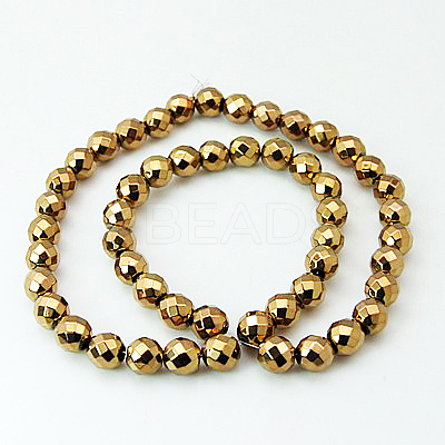Non-magnetic Synthetic Hematite Beads Strands X-G-G092-2mm-1-1