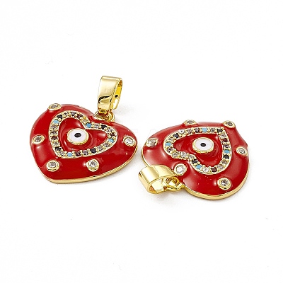 Brass Enamel Pendants KK-E068-VC038-1
