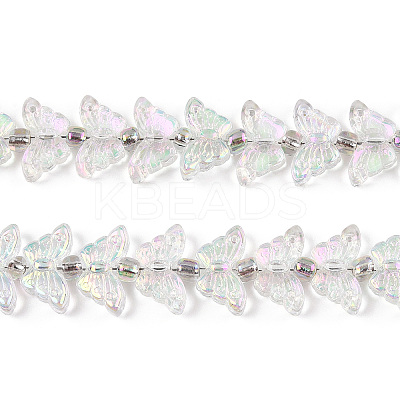 Electroplate Glass Beads Strands X-EGLA-N012-04P-1