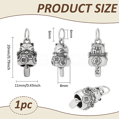 1Pc S925 Sterling Silver Pendants STER-BC0003-20C-1