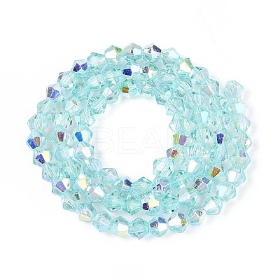 Transparent Glass Beads Strands EGLA-N021-4mm-02-1