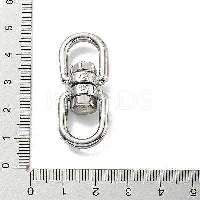 304 Stainless Steel Double Eye Swivel Clasps STAS-B082-06P-1