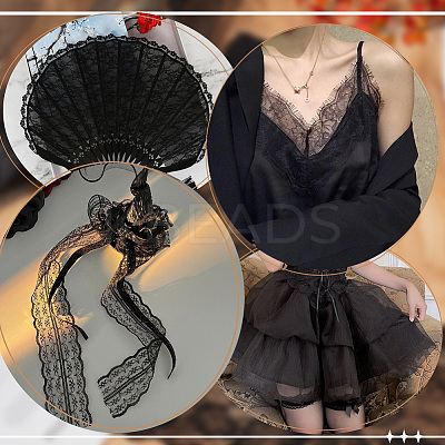 Polyester Lace Trim Ribbon OCOR-WH20006-33B-1