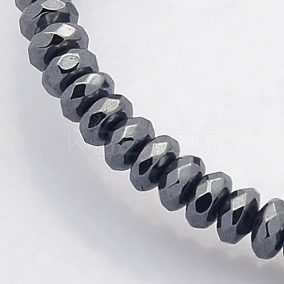 Electroplate Non-magnetic Synthetic Hematite Beads Strands G-J208B-01-1