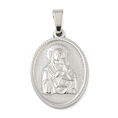 Non-Tarnish 304 Stainless Steel Pendants STAS-B071-02I-17P-1