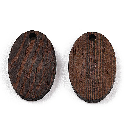 Natural Wenge Wood Pendants WOOD-T023-85A-01-1