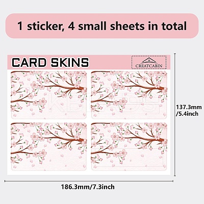 PVC Plastic Waterproof Card Stickers DIY-WH0432-061-1